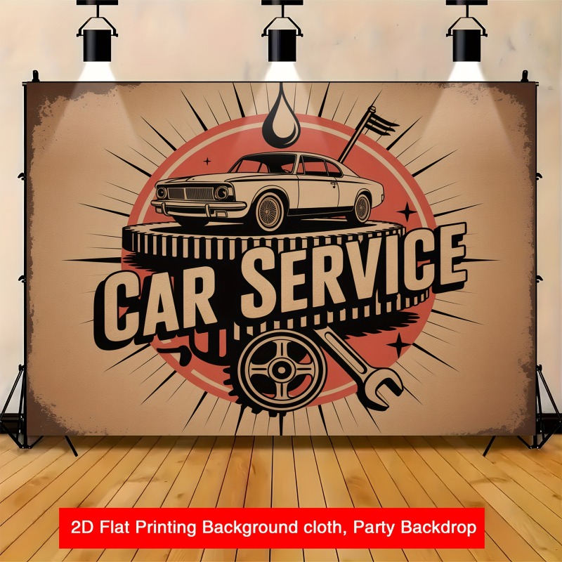 Large retro car service banner - Heavy Equipment Mechanic 评论和价格