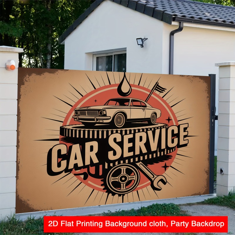 Large retro car service banner - Heavy Equipment Mechanic 评论和价格