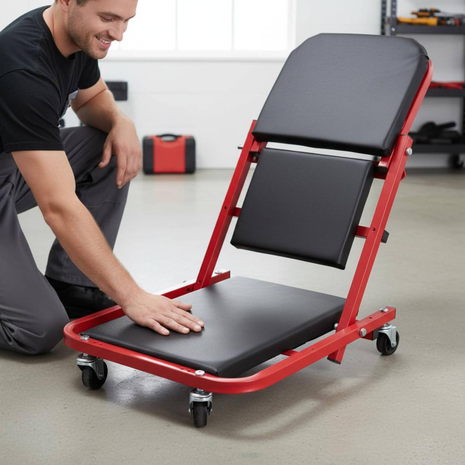 Folding Creeper Seat Foldable  - Heavy Equipment Mechanic 评论和价格